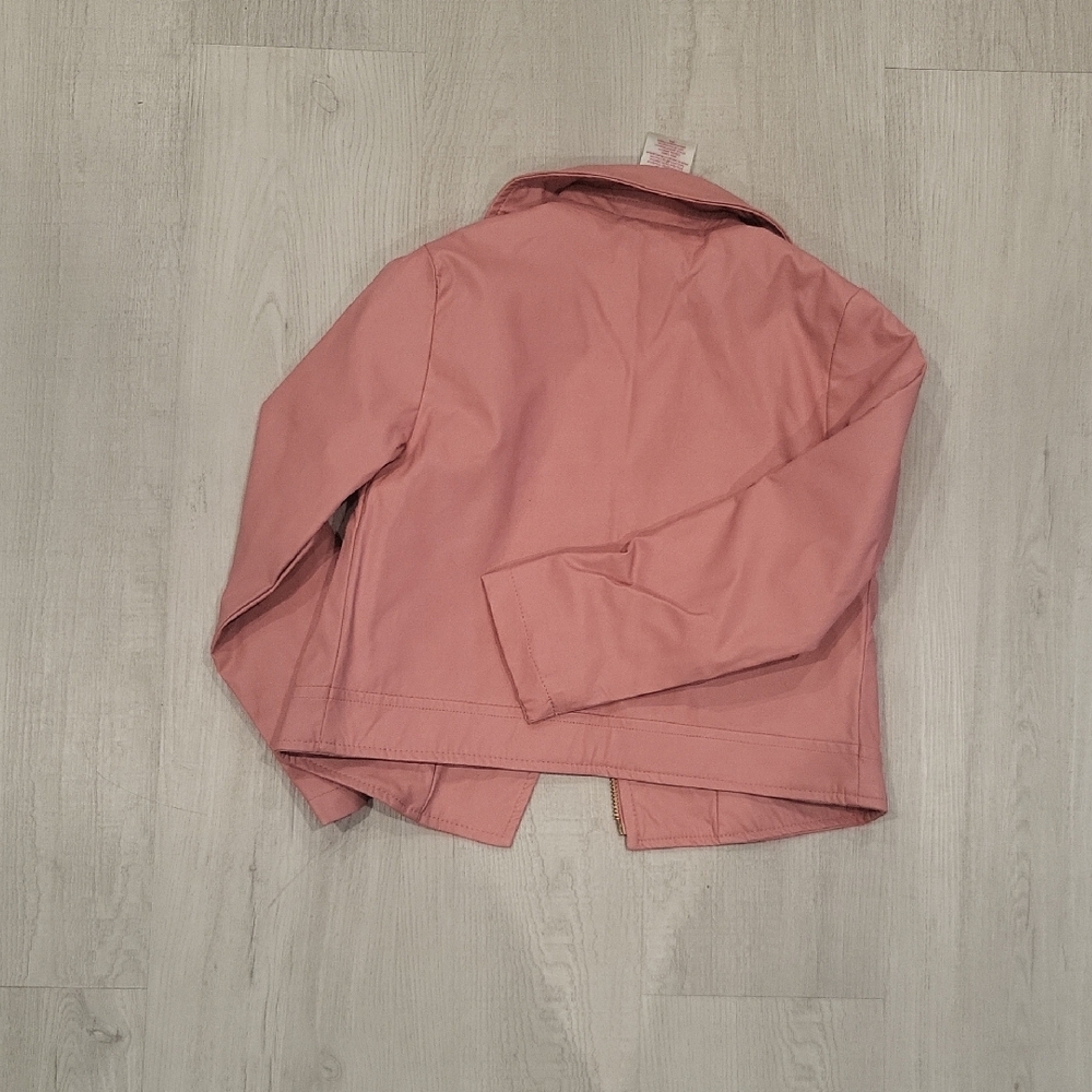 NWOT Charming Pink Kids Jacket with Gold Accents - Picture 4 of 4